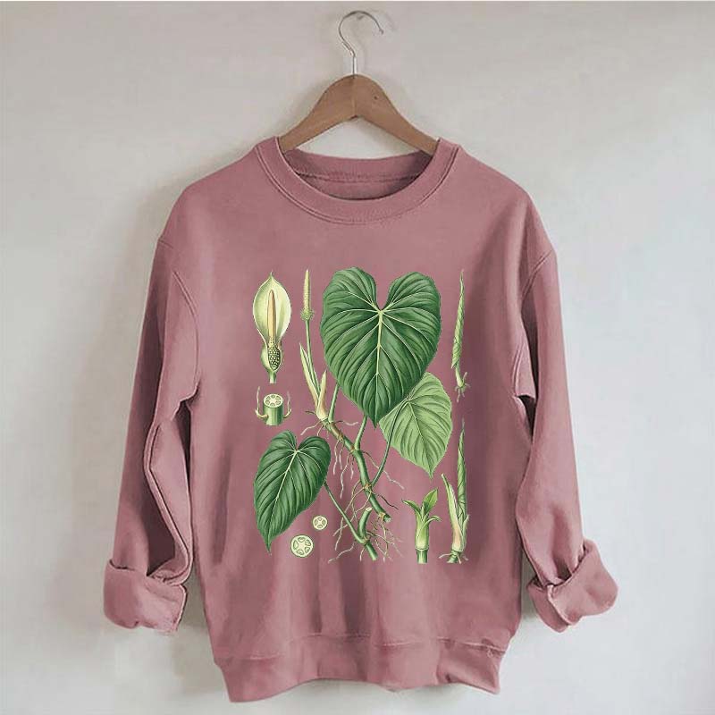 Philodendron Vintage Plant Anatomy Sweatshirt