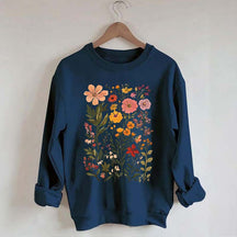 Colorful Wildflower Nursery Botanical Sweatshirt