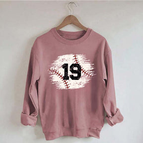 Custom Baseball Team Number Sweatshirt