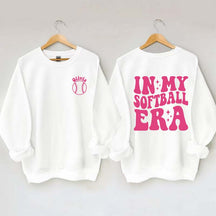 Personalized In My Softball Era Sweatshirt