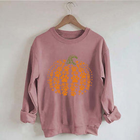 Paw Pumpkin Halloween Dog Sweatshirt