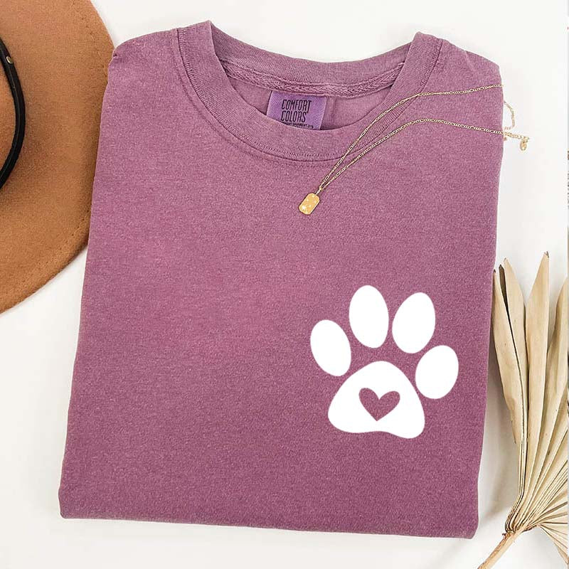 Dog Paw Pocket T-Shirt