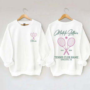 Personalized Tennis Club Coach Sweatshirt