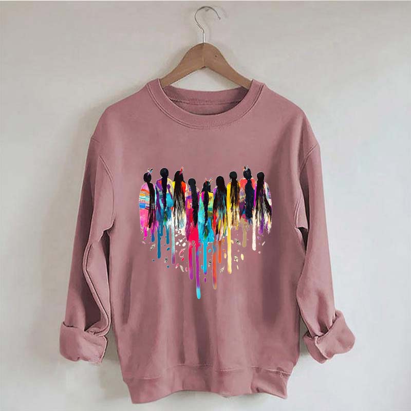 MMIW Feather Indigenous Pride Sweatshirt