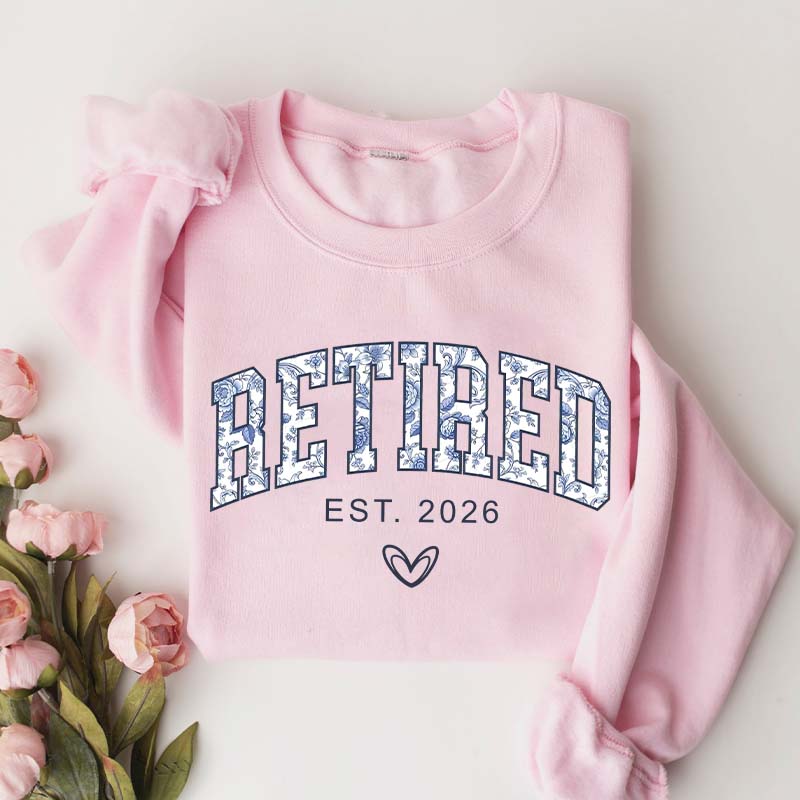Floral Retired Est 2026 Sweatshirt