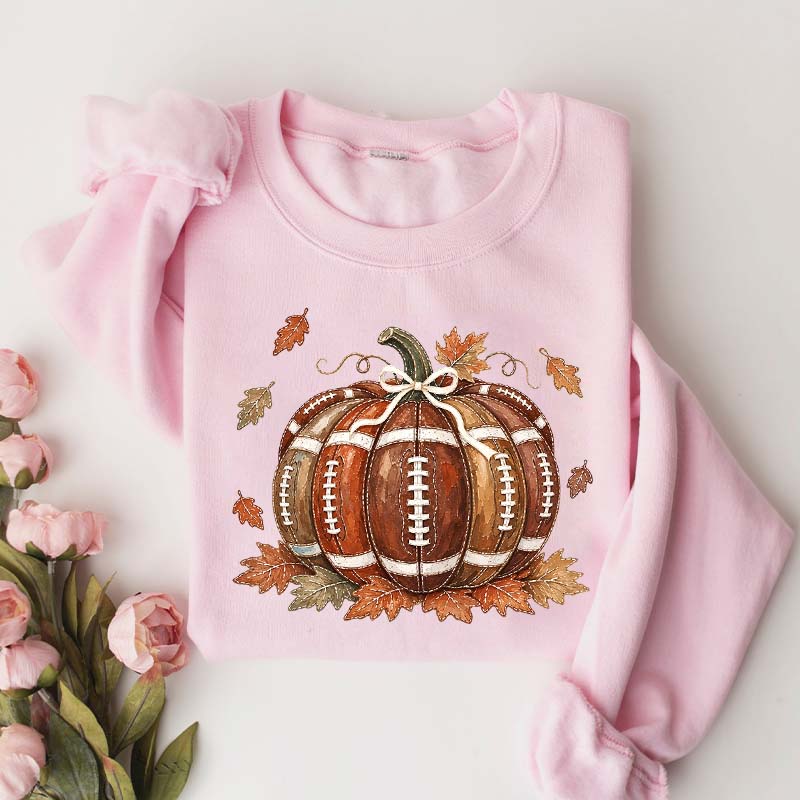 Fall Game Day Football Pumpkin Sweatshirt