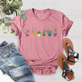 Gender Neutral Cute Rainbow Plant T-Shirt