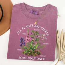 Dark Academia All Plants Are Edible Some Only Once Cute T-Shirt