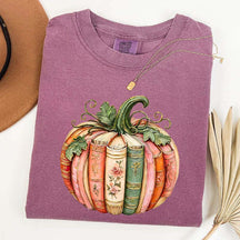 Comfort Colors Pumpkin Book Lover T-Shirt