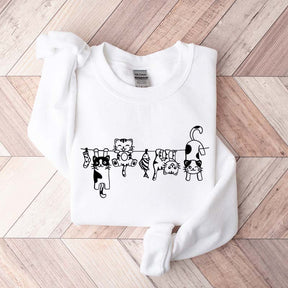 Cute Cats in a Row Sweatshirt