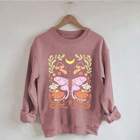 Luna Moth Floral Sweatshirt