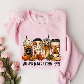 Halloween Coffee Pumpkin Spice Fall Sweatshirt