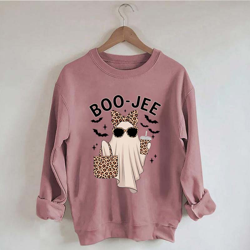 Boo-Jee Ghost Leopard Sweatshirt