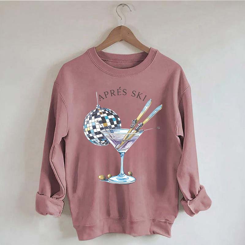 Womens Skiing Winter Sweatshirt