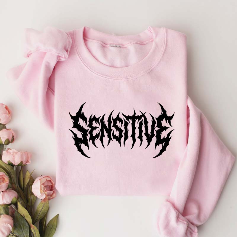 Sensitive Feminist Workout Retro Sweatshirt