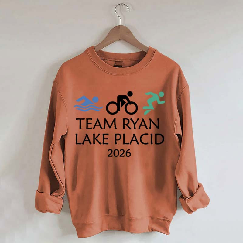 Custom Triathlon Swimming Biking Running Sweatshirt
