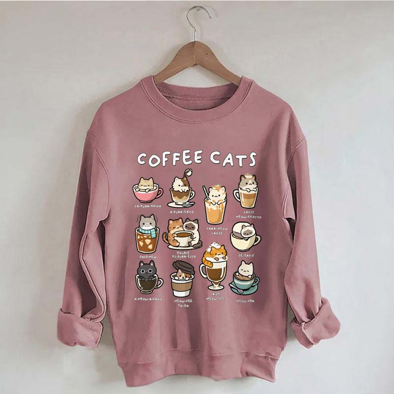 Coffee Cats Caffeine Club Sweatshirt