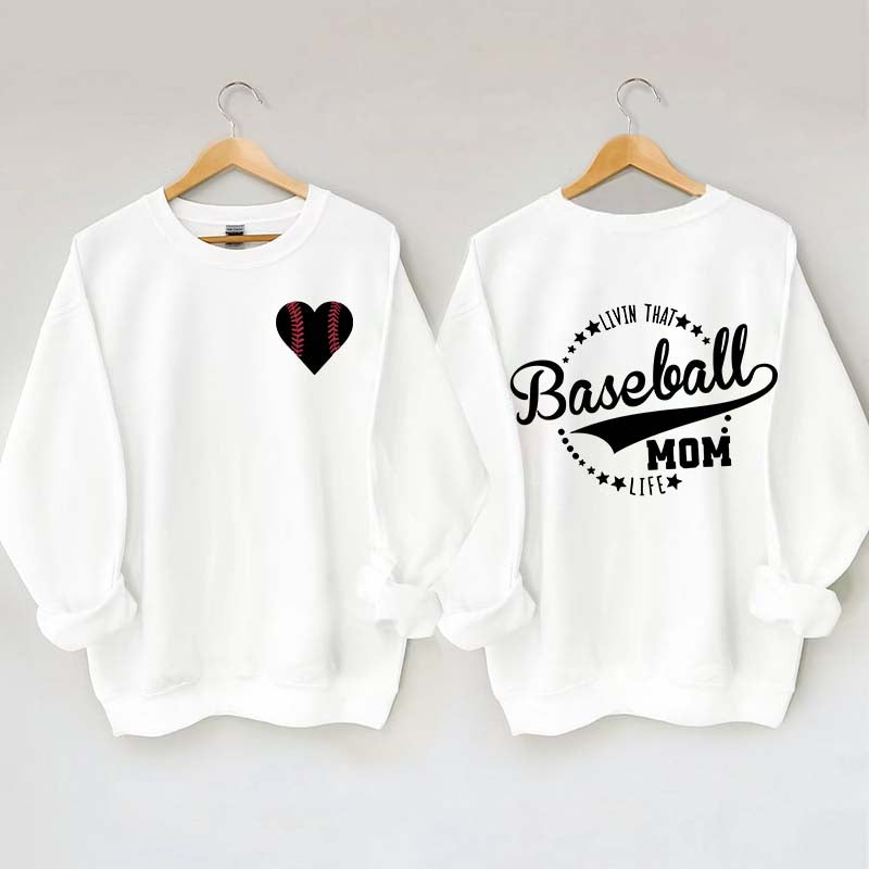 Heart & Baseball Sweatshirt