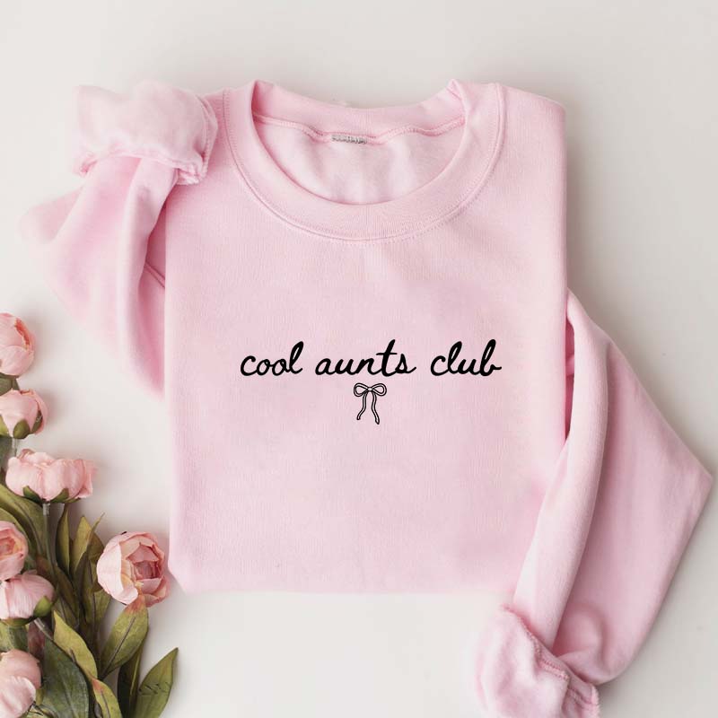 Coquette Bow Cool Aunts Club Sweatshirt