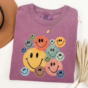 Retro Smiley Faces T-Shirt
