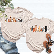 Vintage Retro Dog Breeds Funny T-Shirt