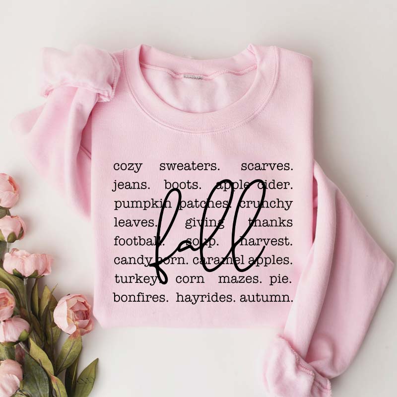 Fall Definition Words Sweatshirt