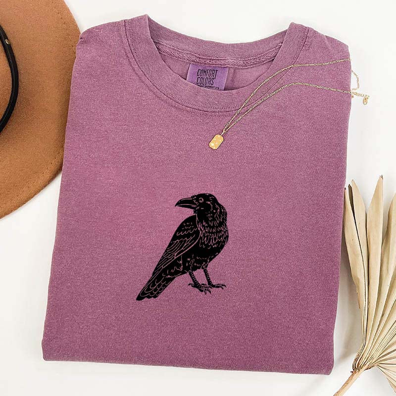 Vintage Crow Lover Black Raven T-Shirt