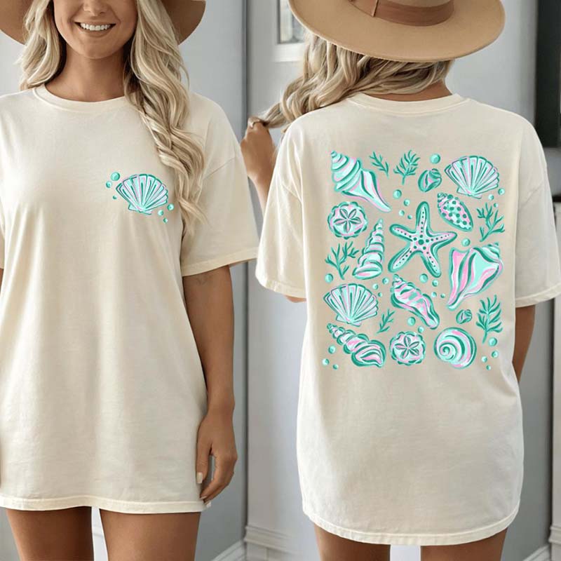 Summer Seashells Comfort Colors T-Shirt