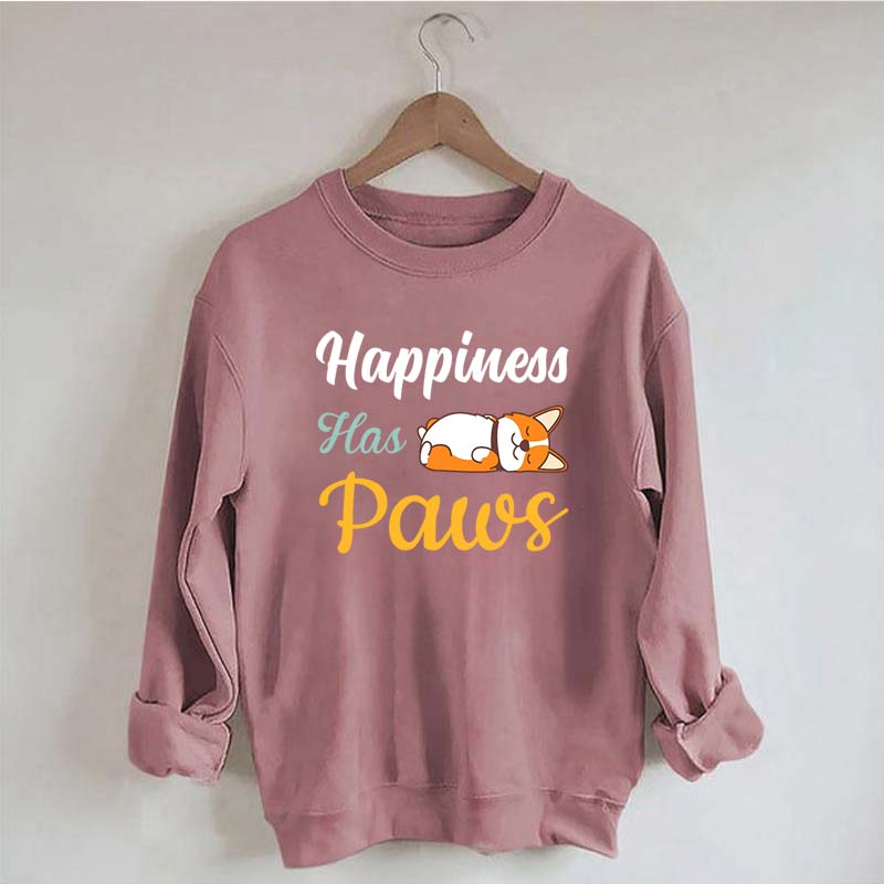 Happiness Has Paws Sweatshirt