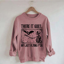 Skeleton Bat Spooky Halloween Sweatshirt