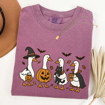 Halloween Ghost Pumpkin Bat Cat T-Shirt