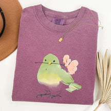 Cute Bird With Flower T-Shirt