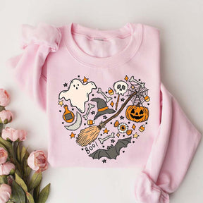 Cute Halloween Doodles Hearth Sweatshirt