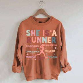 Half Marathon Running Religous Sweatshirt