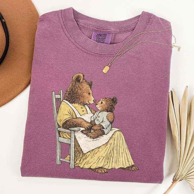 Vintage Storybook Bear Cub T-Shirt