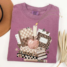 Checkered Leopard Teacher T-Shirt