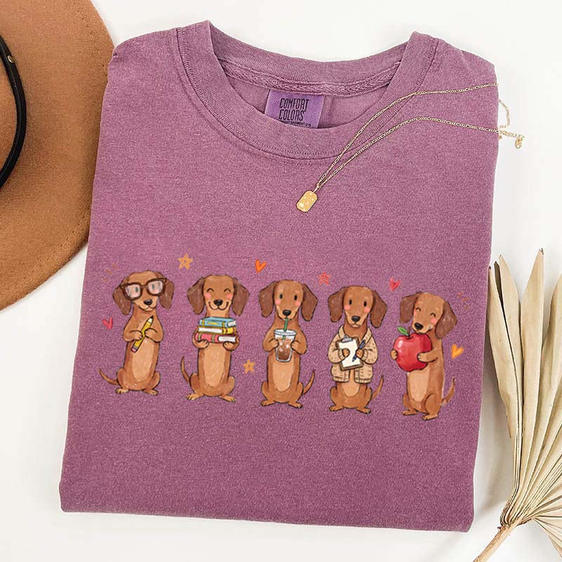 Dachshund Teacher Wiener Dog School T-Shirt