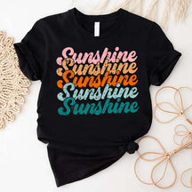 Retro Sunshine Hiking Summer Vacation T-Shirt