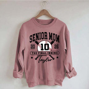 Custom Senior Baseball Mom 2026 Sweatshirt