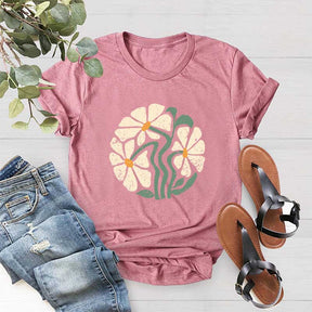 Boho Botanical Daisy Lover T-Shirt