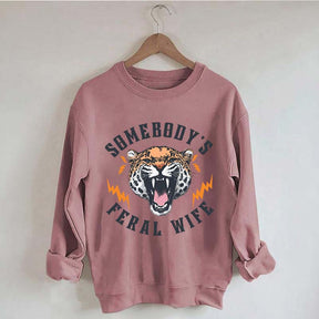Trendy Feral Wife Leopard Sweatshirt
