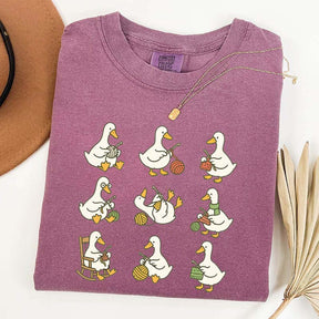 Cute Goose Crocheting T-Shirt