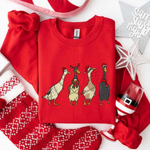 Christmas Ducks Farm Lover Sweatshirt
