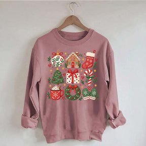 Boho Cozy Christmas Matching Xmas Sweatshirt