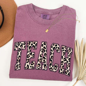 Comfort Colors Leopard Teacher T-Shirt
