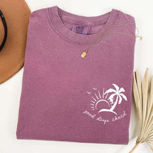 Cute Beach Vacation Summer Minimalist T-Shirt