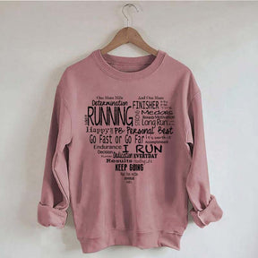Run Happy Heart Sweatshirt