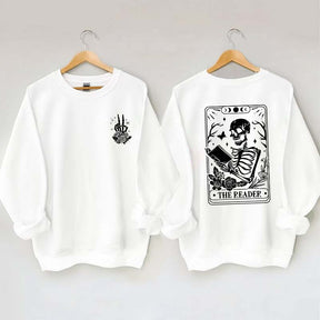 The Reader Tarot Card Front And Back Printing Sweatshirt