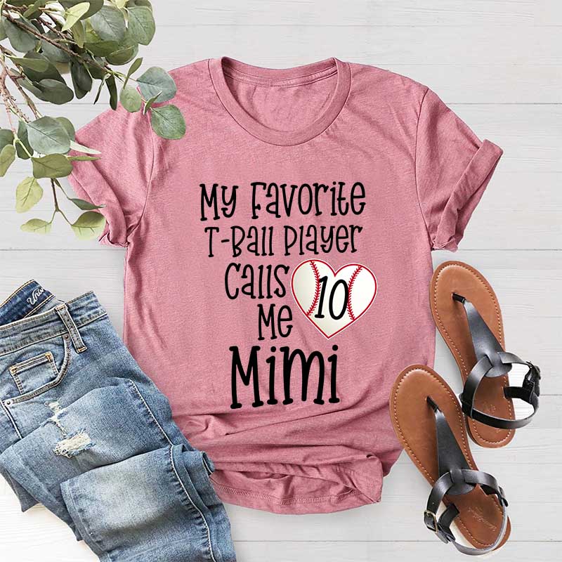 Personalized T-ball Game Day T-Shirt