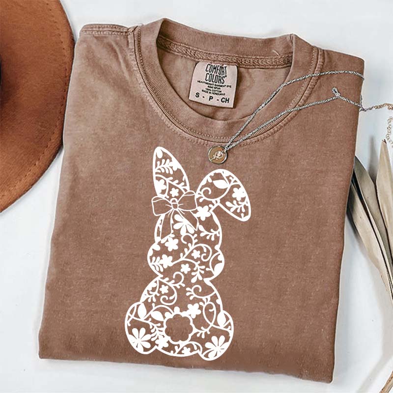 Lace Bunny Coquette Bow T-Shirt